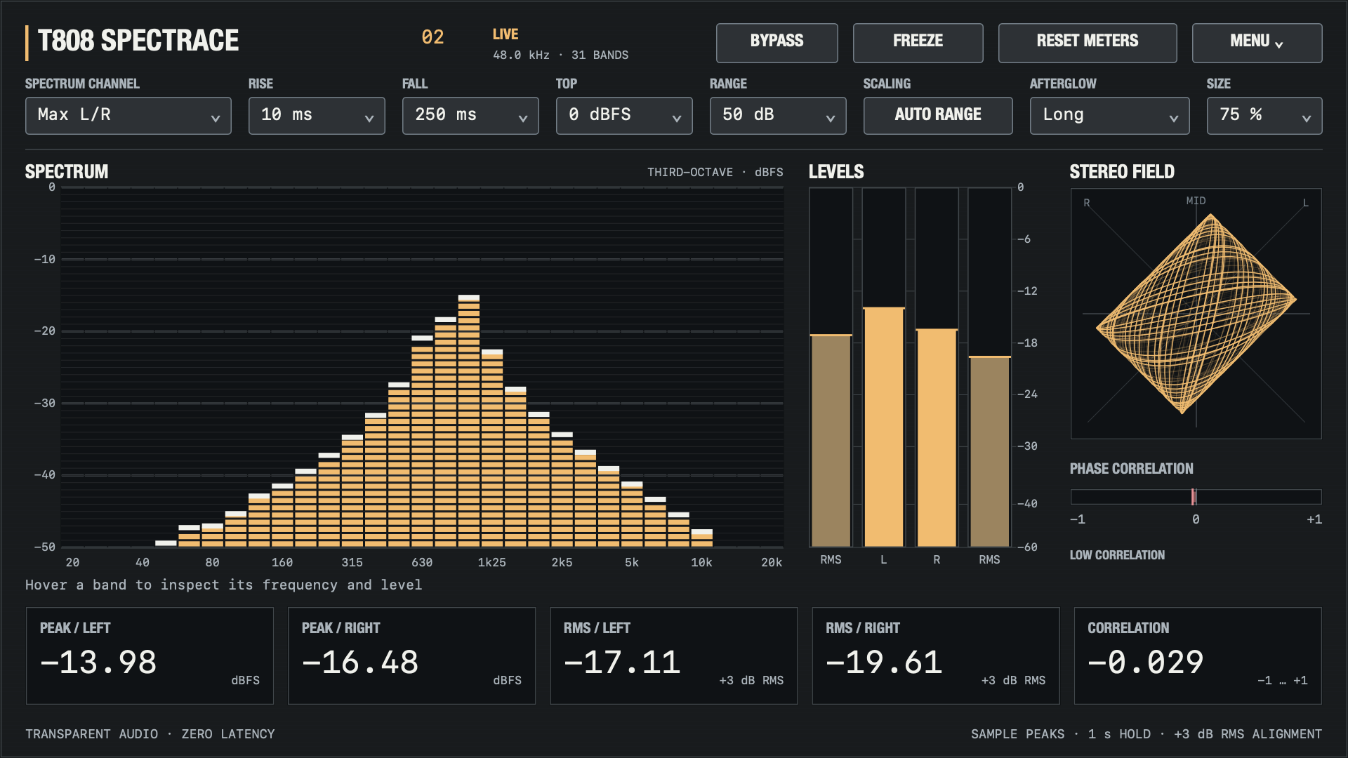 T808 SPECTRACE plugin interface